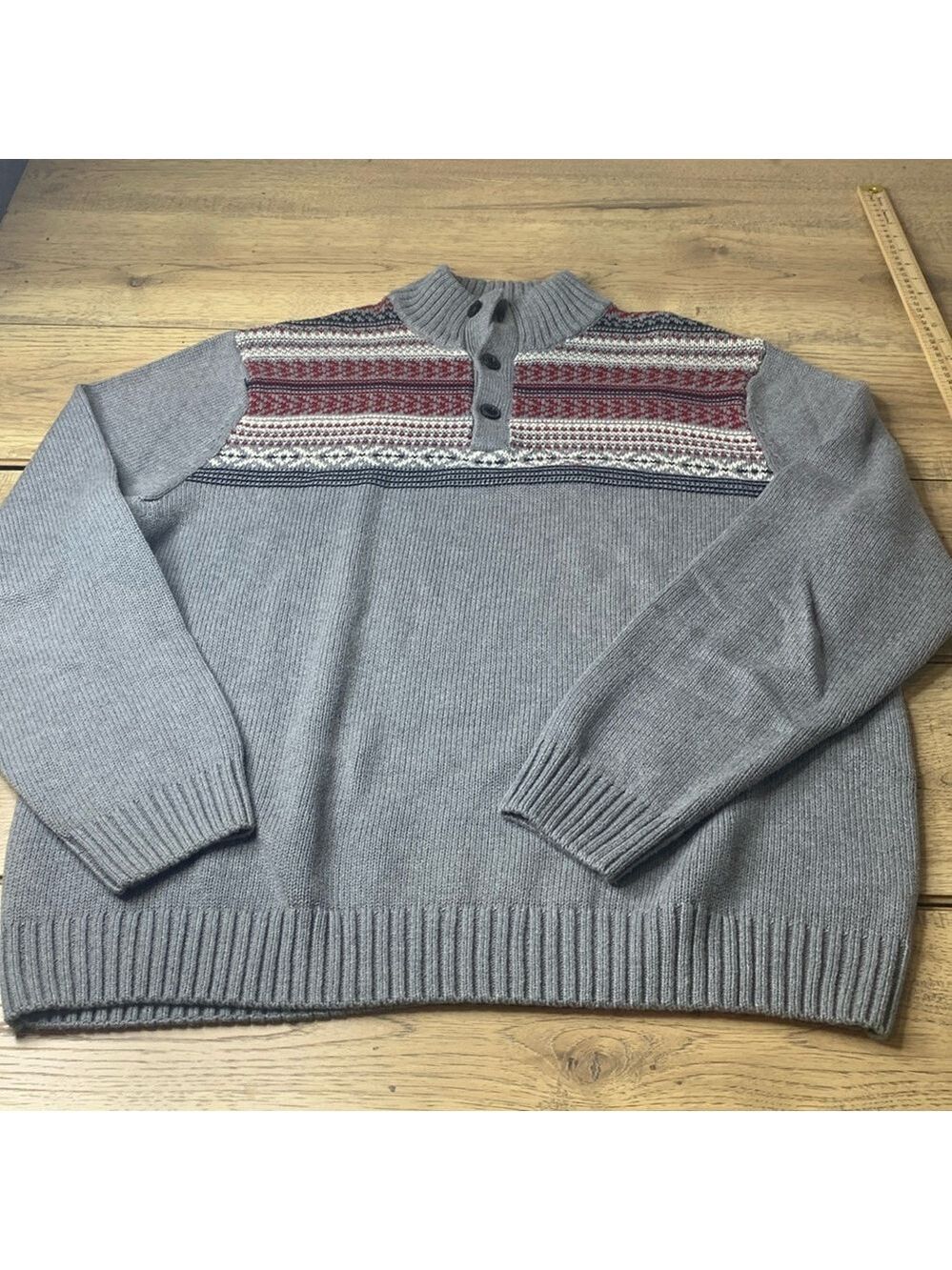 Men’s Chaps Mock Turtleneck Sweater Size Large